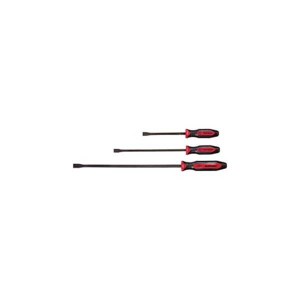 Mayhew Tools® - Dominator™ 3-piece 12" to 25" Curved End Strike Cap Red Screwdriver Handle Pry Bar Set