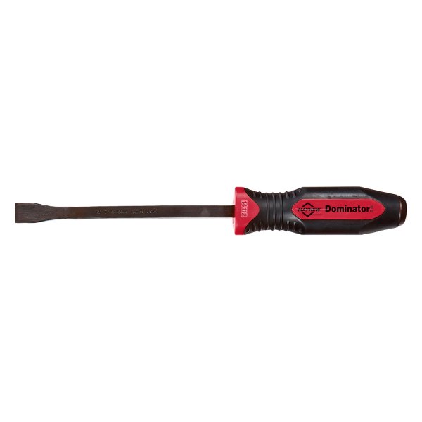 Mayhew Tools® - Dominator™ 12" Curved End Strike Cap Red Screwdriver Handle Pry Bar