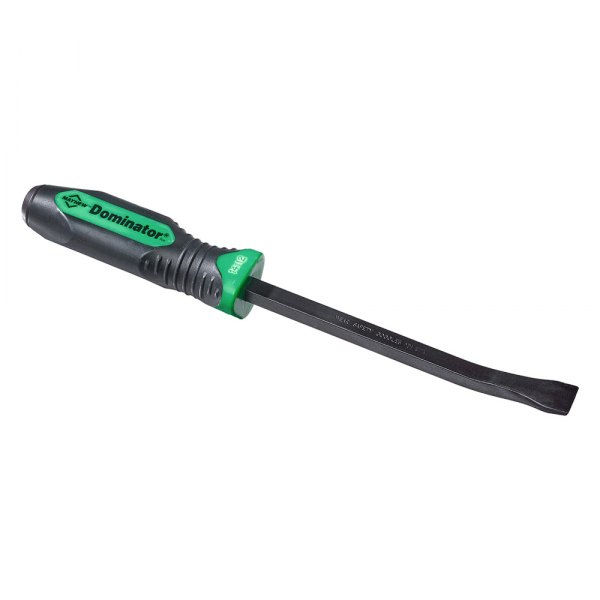 Mayhew Tools® - Dominator™ 12" Curved End Strike Cap Green Screwdriver Handle Pry Bar