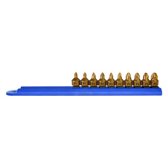 Mayhew Tools® - Titanium Coated Phillips Low Profile Dual Drive Bit Set (10 Pieces)