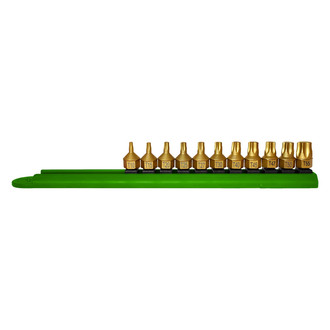 Mayhew Tools® - Torx™ Titanium Coated Low Profile Dual Drive Bit Set (11 Pieces)