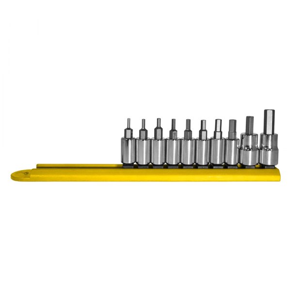 Mayhew Tools® - Mixed Drive Size SAE Hex Bit Socket Set 10 Pieces