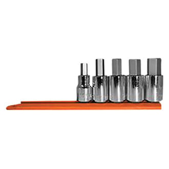 Mayhew Tools® - Mixed Drive Size Metric Hex Bit Socket Set 5 Pieces