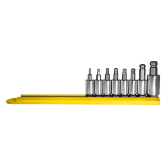 Mayhew Tools® - Mixed Drive Size SAE Ball Hex Bit Socket Set 8 Pieces