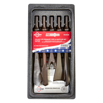 Mayhew Tools® - 5-Piece .401 Parker Turn-Type Shank Exhaust Pipe/Muffler Cutter Set