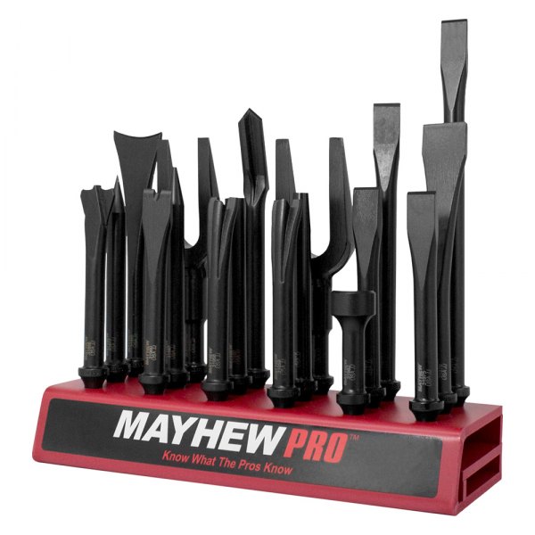 Mayhew Tools® - 18-Piece Parker Shank Pneumatic Tool Bit Set