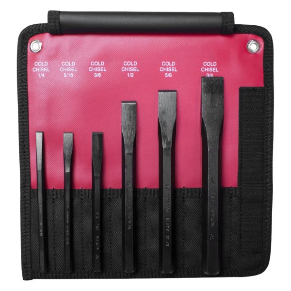 Mayhew Tools® - 6-piece 1/4" to 3/4" Flat Cold Chisel Set