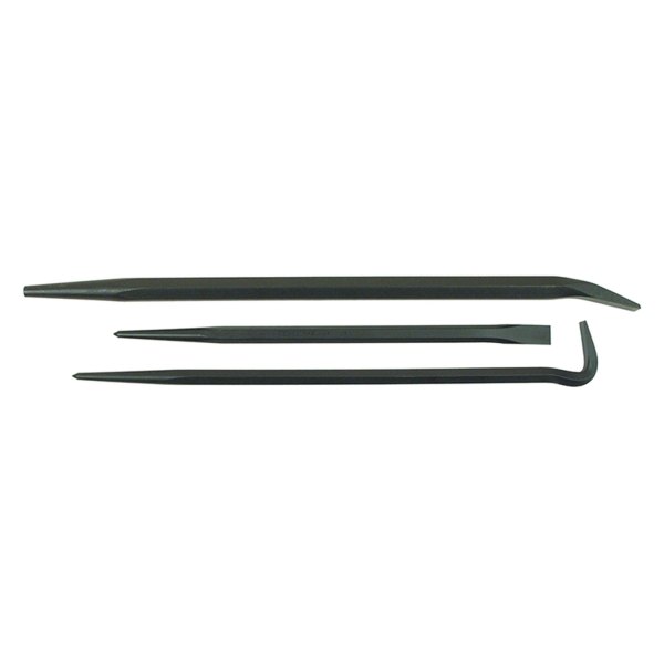 Mayhew Tools® - 3-piece 14" to 20" Gooseneck End Hex Line-Up Pry Bar Set