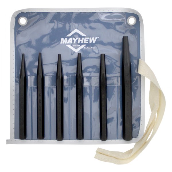 Mayhew Tools® - 6-piece 3/32" to 5/16" Solid Punch Set