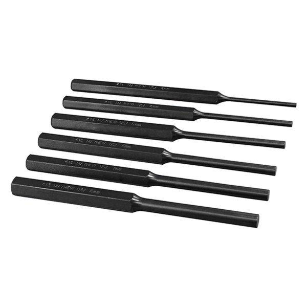 Mayhew Tools® - 6-piece 3 to 8 mm Pin Punch Set