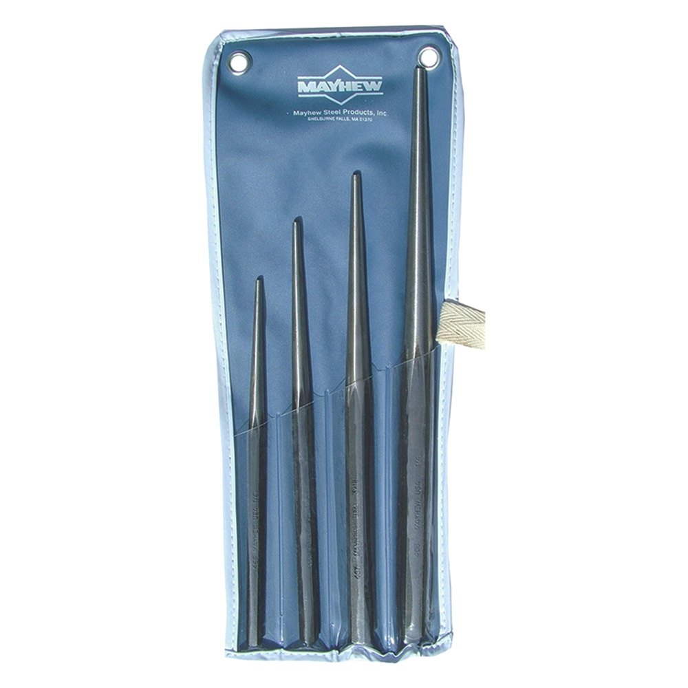 Mayhew Tools® 62235 4-piece 1/8" to 1/4" Tapered Punch Set