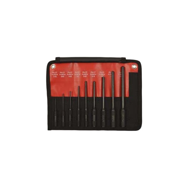 Mayhew Tools® - 9-piece 1/16" to 5/16" Roll Pin Punch Set