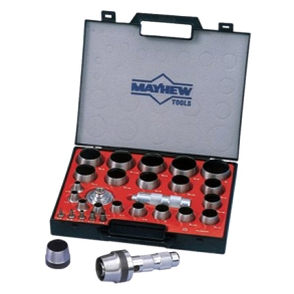 Mayhew Tools® - 27-piece 1/8" to 2" Hollow Punch Set