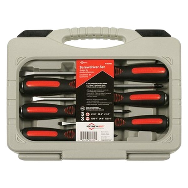 Mayhew Tools® - 6-piece Multi Material Handle Strike Cap Phillips/Slotted Mixed Screwdriver Set
