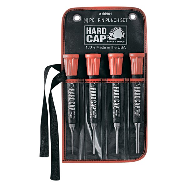 Mayhew Tools® - Hard Cap™ 4-piece 1/8" to 3/4" Pin Punch Set