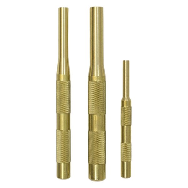 Mayhew Tools® - 3-piece 1/4" to 1/2" Brass Pin Punch Set