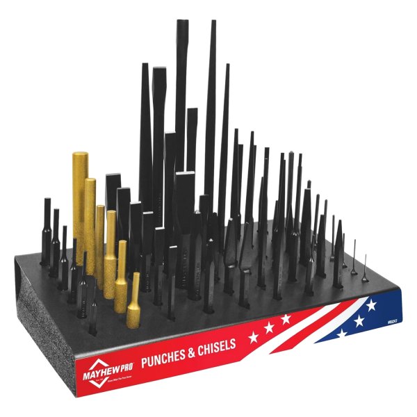Mayhew Tools® - 57-piece Punch and Chisel Mixed Set