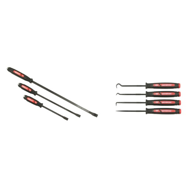 Mayhew Tools® - 3-piece 7" to 18" Curved End Strike Cap Screwdriver Handle Pry Bar Set