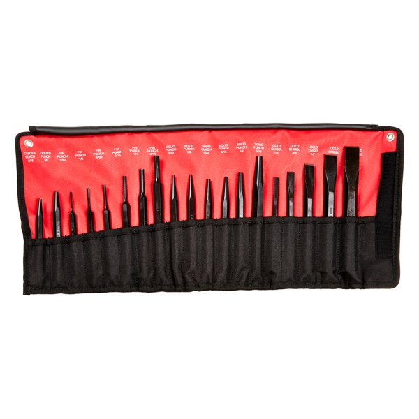 Mayhew Tools® - 19 Piece Punch and Chisel Set with Bearing Race Punch Set