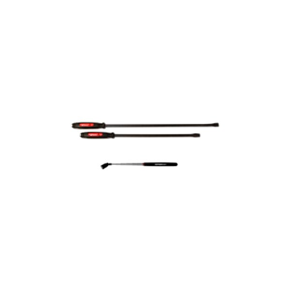 Mayhew Tools® - 2-piece Dominator Pry Bar Set with Swivel Head Magnetic Telescoping Pick-Up Tool