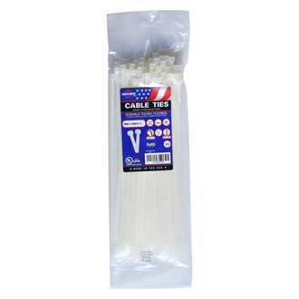 Mayhew Tools® - 50 lb 11" Natural Cable Ties (100 Pieces)