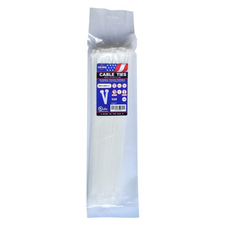 Mayhew Tools® - 50 lb 14" Natural Cable Ties (100 Pieces)