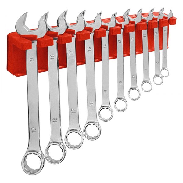 Mechanics Time Savers® - 680 Series 10-Slot Standard Red Magnetic Wrench Holder