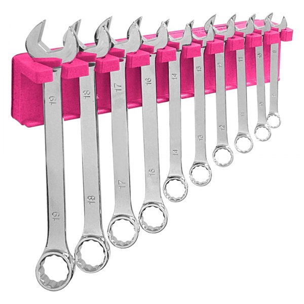 Mechanics Time Savers® - 680 Series 10-Slot Hot Pink Magnetic Wrench Holder
