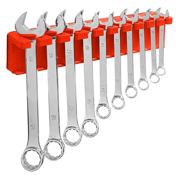 Mechanics Time Savers® - 680 Series 10-Slot Rocket Red Magnetic Wrench Holder