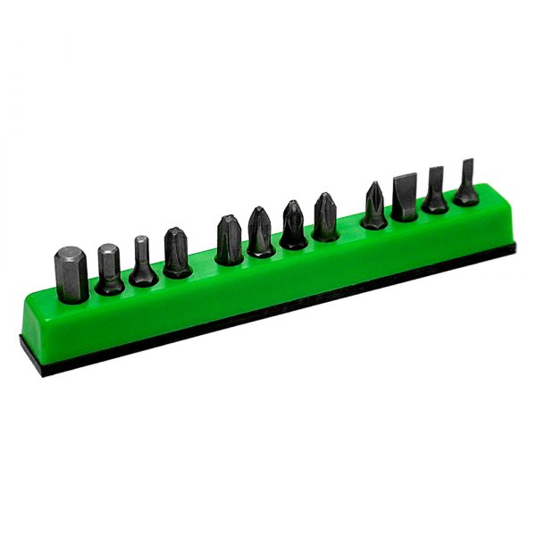 Mechanics Time Savers® - 120 Series 3/8" Drive 12-Slot Dark Green Magnetic Hex Bit Holder