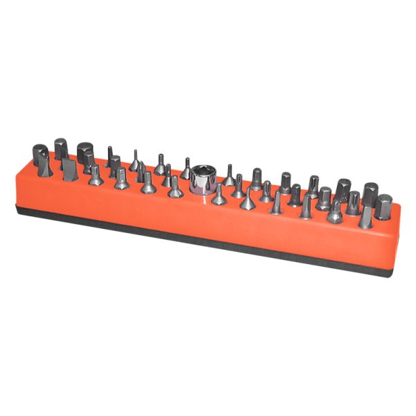 Mechanics Time Savers® - 580 Series 1/4" Drive 37-Slot Solar Orange Magnetic Hex Bit Holder