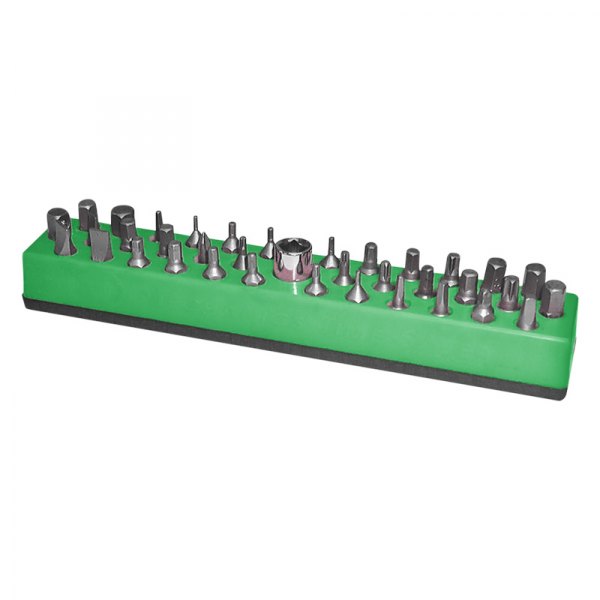 Mechanics Time Savers® - 580 Series 1/4" Drive 37-Slot Dark Green Magnetic Hex Bit Holder