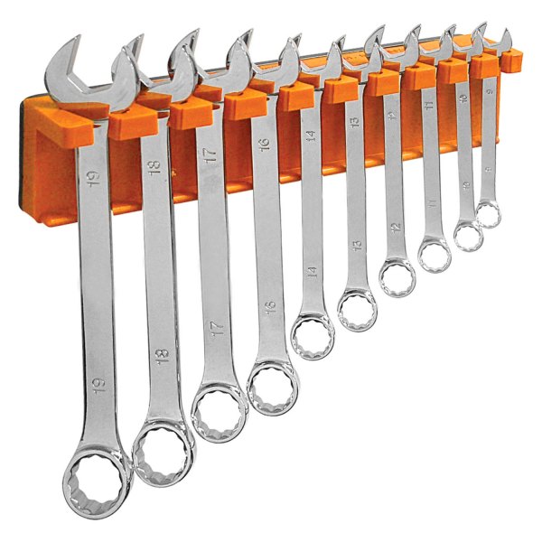 Mechanics Time Savers® - 680 Series 10-Slot Solar Orange Magnetic Wrench Holder