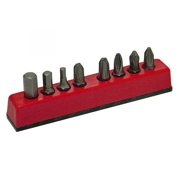 Mechanics Time Savers® - 80 Series 1/4" Drive 8-Slot Standard Red Magnetic Hex Bit Holder