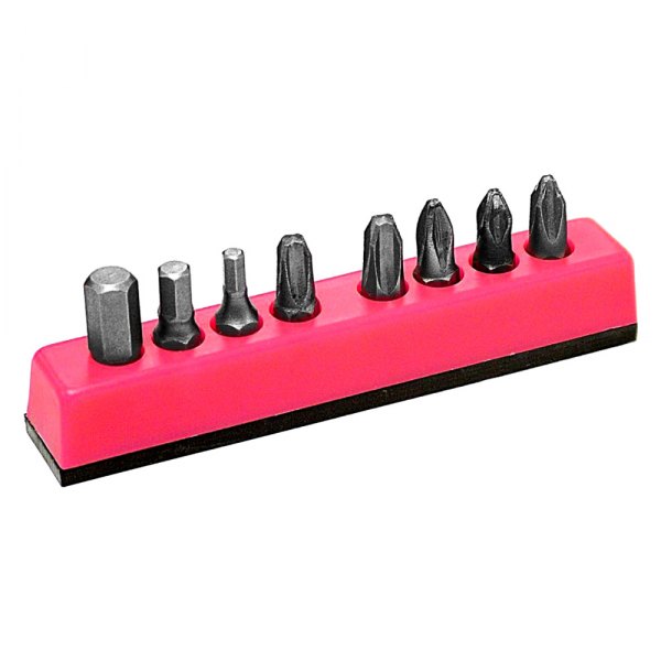 Mechanics Time Savers® - 80 Series 1/4" Drive 8-Slot Hot Pink Magnetic Hex Bit Holder