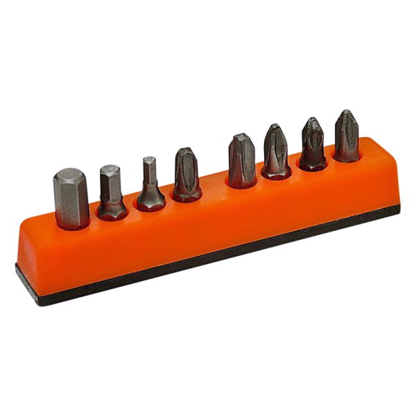 Mechanics Time Savers® - 80 Series 1/4" Drive 8-Slot Solar Orange Magnetic Hex Bit Holder