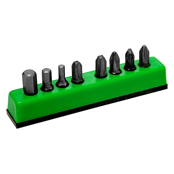 Mechanics Time Savers® - 80 Series 1/4" Drive 8-Slot Dark Green Magnetic Hex Bit Holder