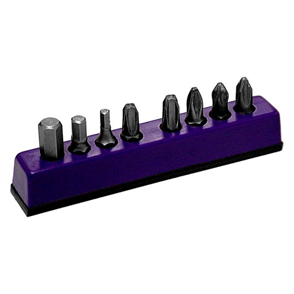 Mechanics Time Savers® - 80 Series 1/4" Drive 8-Slot Purple Magnetic Hex Bit Holder