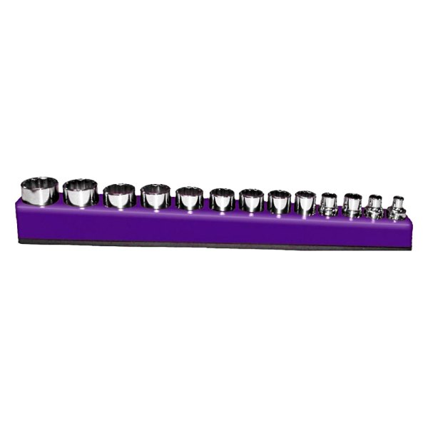 Mechanics Time Savers® - D3810 Series 3/8" Drive 12-Slot Purple Magnetic Deep Socket Holder