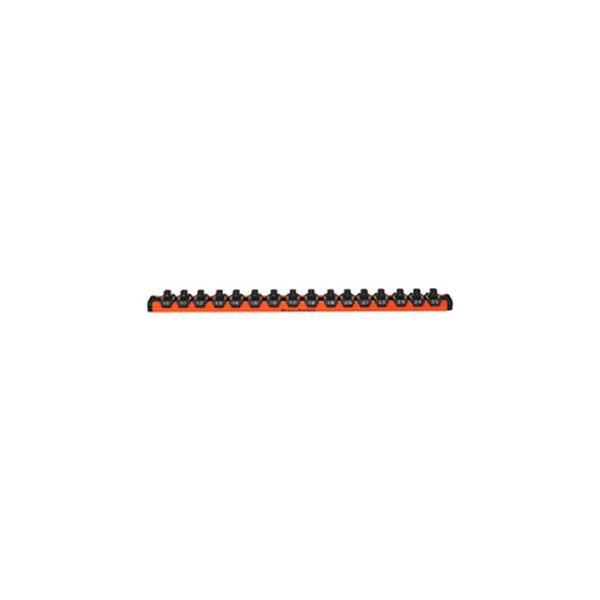 Mechanics Time Savers® - Lock-a-Socket™ 1/2" Drive Metric 16-Slot Orange Socket Rail