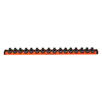 Mechanics Time Savers® - Lock-a-Socket™ 1/2" Drive Metric 16-Slot Orange Socket Rail