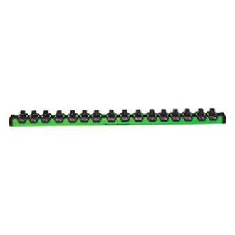 Mechanics Time Savers® - Lock-a-Socket™ 1/2" Drive SAE 16-Slot Green Socket Rail