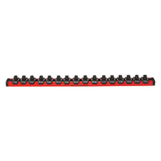 Mechanics Time Savers® - Lock-a-Socket™ 1/2" Drive SAE 16-Slot Red Socket Rail