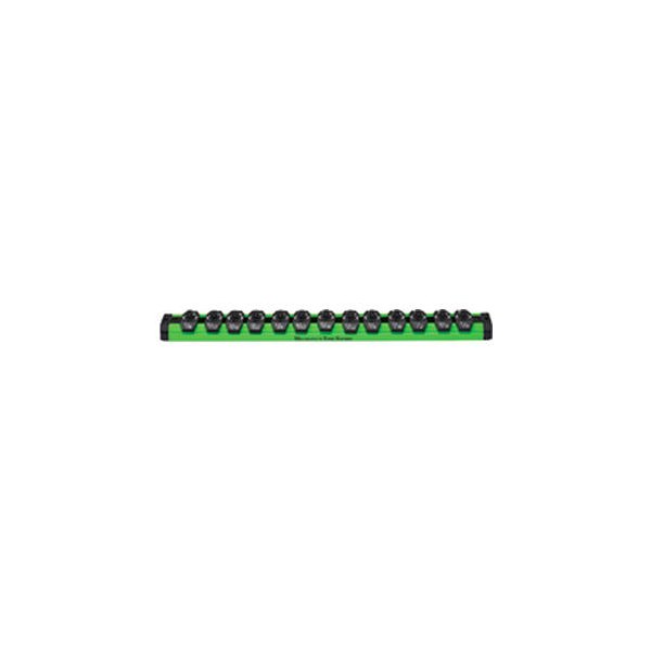 Mechanics Time Savers® - Lock-a-Socket™ 1/4" Drive SAE 13-Slot Green Socket Rail