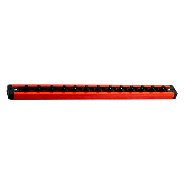 Mechanics Time Savers® - Lock-a-Socket™ 1/4" Drive 14" 13-Slot Red Socket Rail