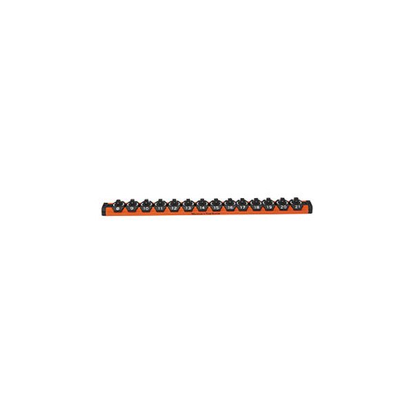 Mechanics Time Savers® - Lock-a-Socket™ 3/8" Drive Metric 14-Slot Orange Socket Rail