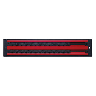 Mechanics Time Savers® - Lock-a-Socket™ 1/4" Drive 26-Slot Red 2-Row Socket Tray