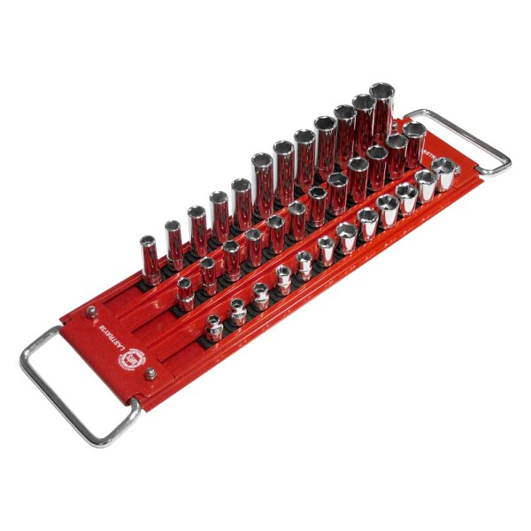 Mechanics Time Savers® - Lock-a-Socket™ 3/8" Drive 36-Slot Red 3-Row Socket Tray