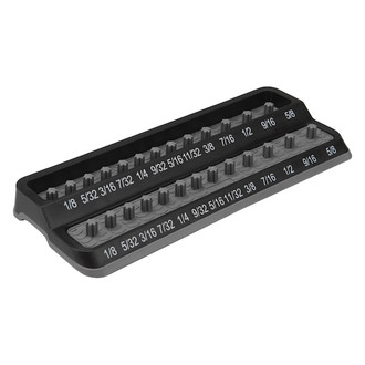 Mechanics Time Savers® - 1/4" Drive SAE 26-Slot Gray Friction Peg Socket Holder