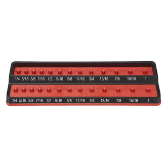 Mechanics Time Savers® - 3/8" Drive SAE 26-Slot Red Friction Peg Socket Holder